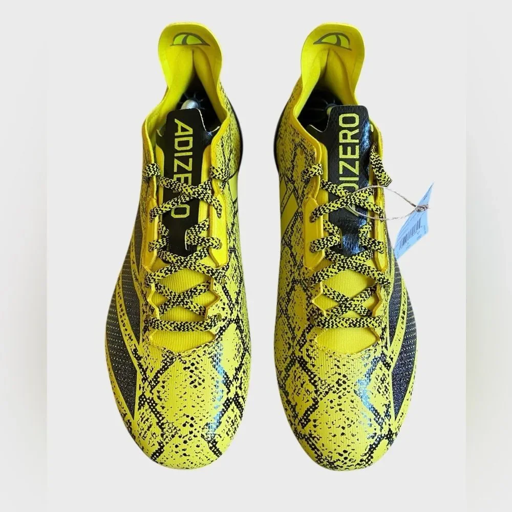 NEW Adidas Adizero Electric II Exotic Speed Football Cleats Men's Sz 8.5 Yellow